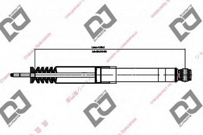 DJ PARTS ds1394gt -  Амортизатор